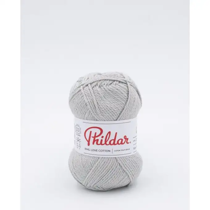 Palla di filato Love cotone grigio - Phildar