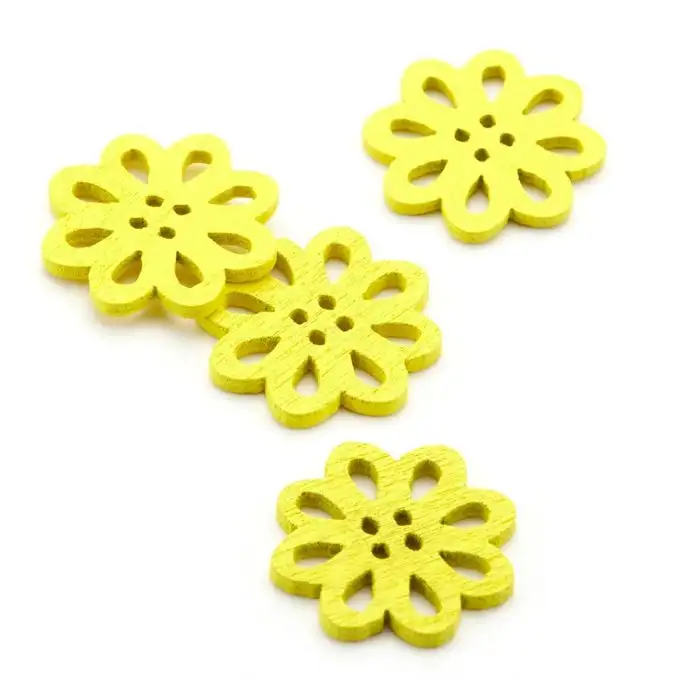 Pulsanti rosace Ø 20 mm giallo