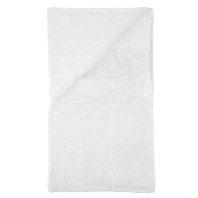 Asciugamano ospite da ricamare bianco