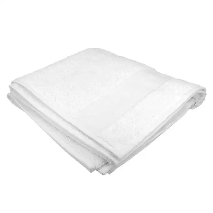 Asciugamano bianco ricamato