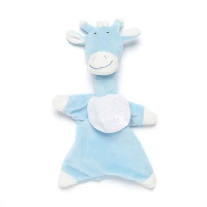 Doudou da ricamare giraffa blu
