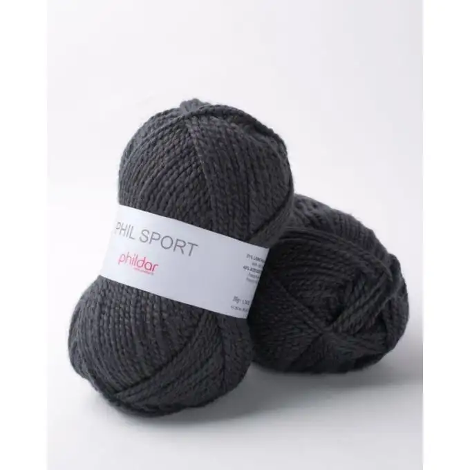 Gomitolo di filato sport carbonio - Phildar