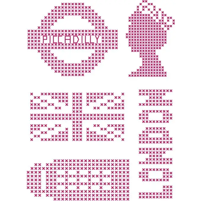 Modello di ricamo motivo London Custom By Me