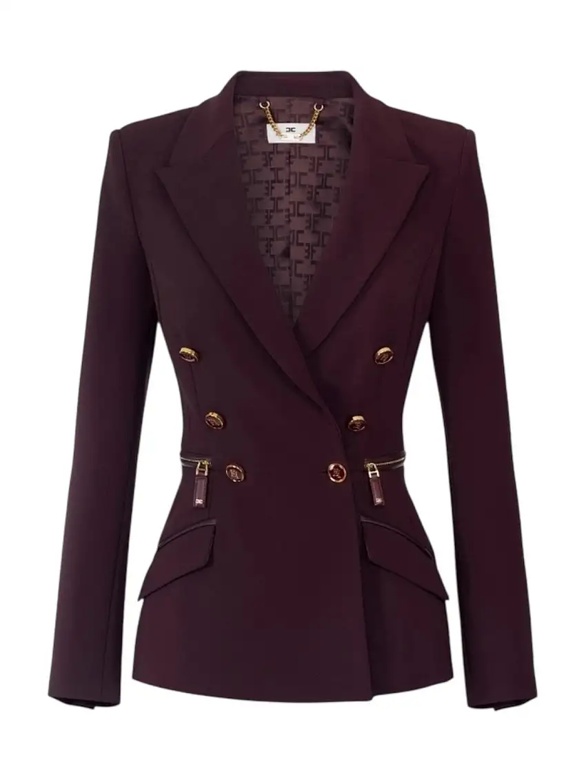 ELISABETTA FRANCHI Women's Jacket GI17256E2 EA4 MERLOT