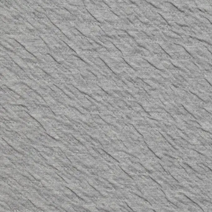 Tessuto a maglia plissé grigio