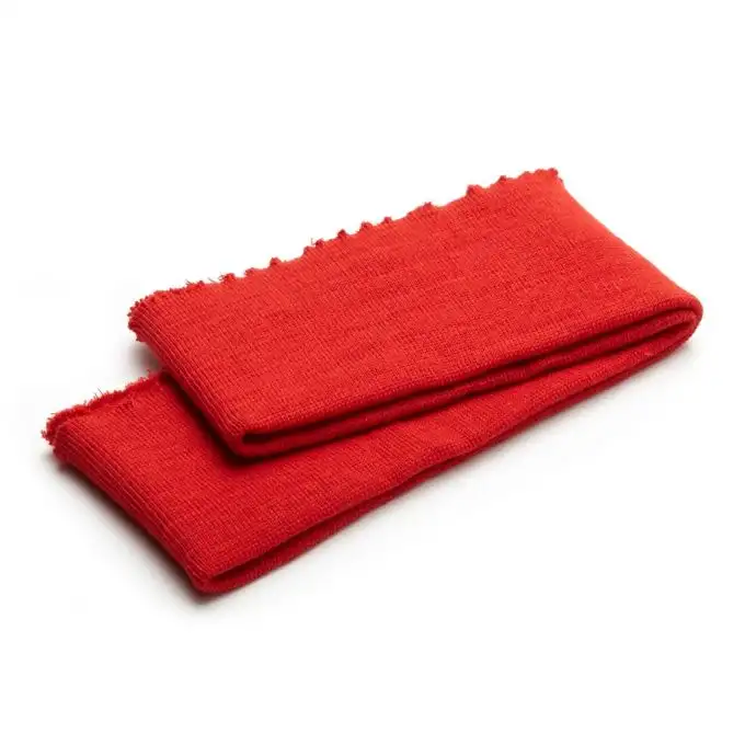 Bordo elastico rosso giacca bassa