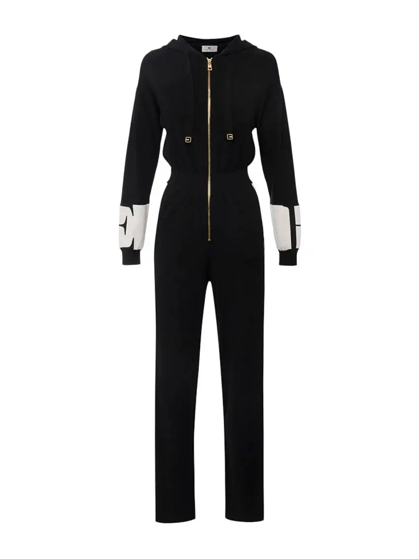 ELISABETTA FRANCHI Women's Tracksuit KT61S56E2 EF3 BLACK/MILK