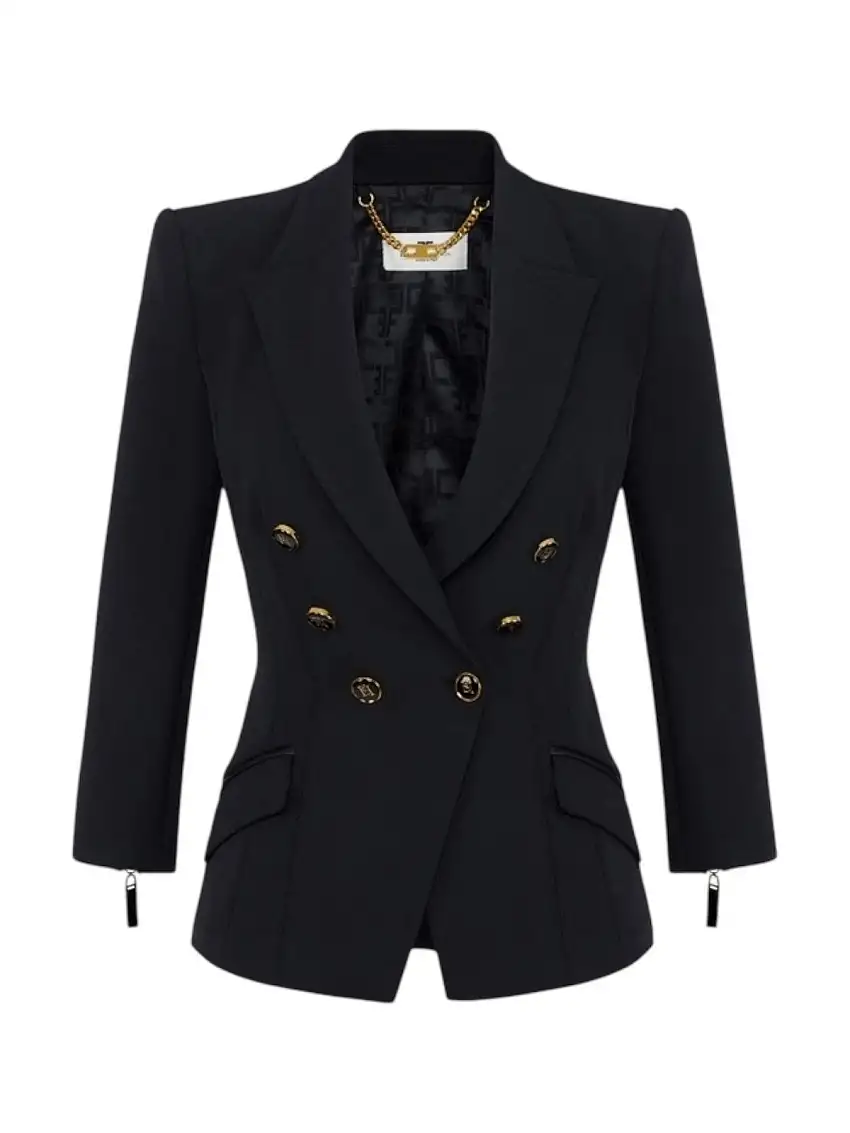 ELISABETTA FRANCHI Women's Jacket GI17456E2 110 Black