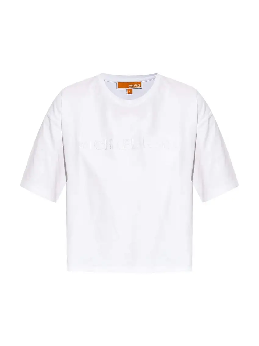 MICHAEL KORS T-shirt Donna CROP MICHAEL KORS TEE MT551VJ2ZU 100 WHITE