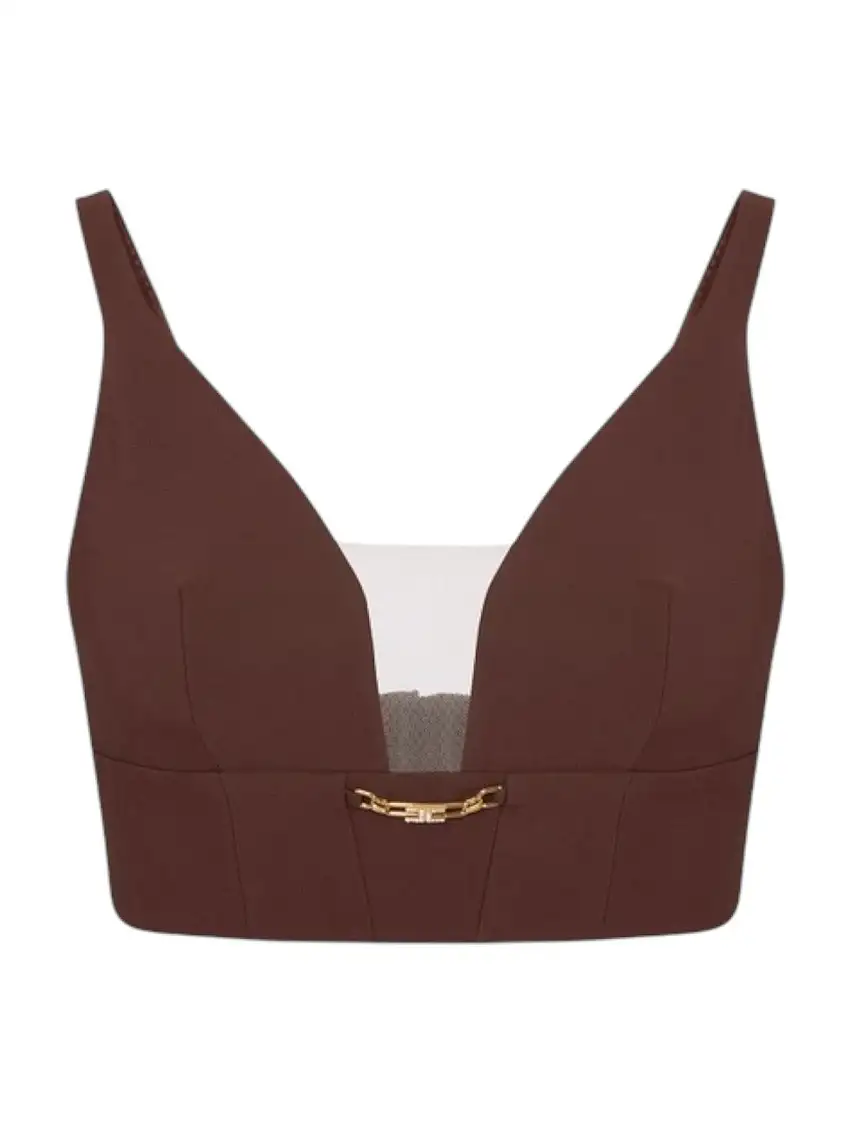 ELISABETTA FRANCHI Top Donna TO04857E2 EA3 COFFEE