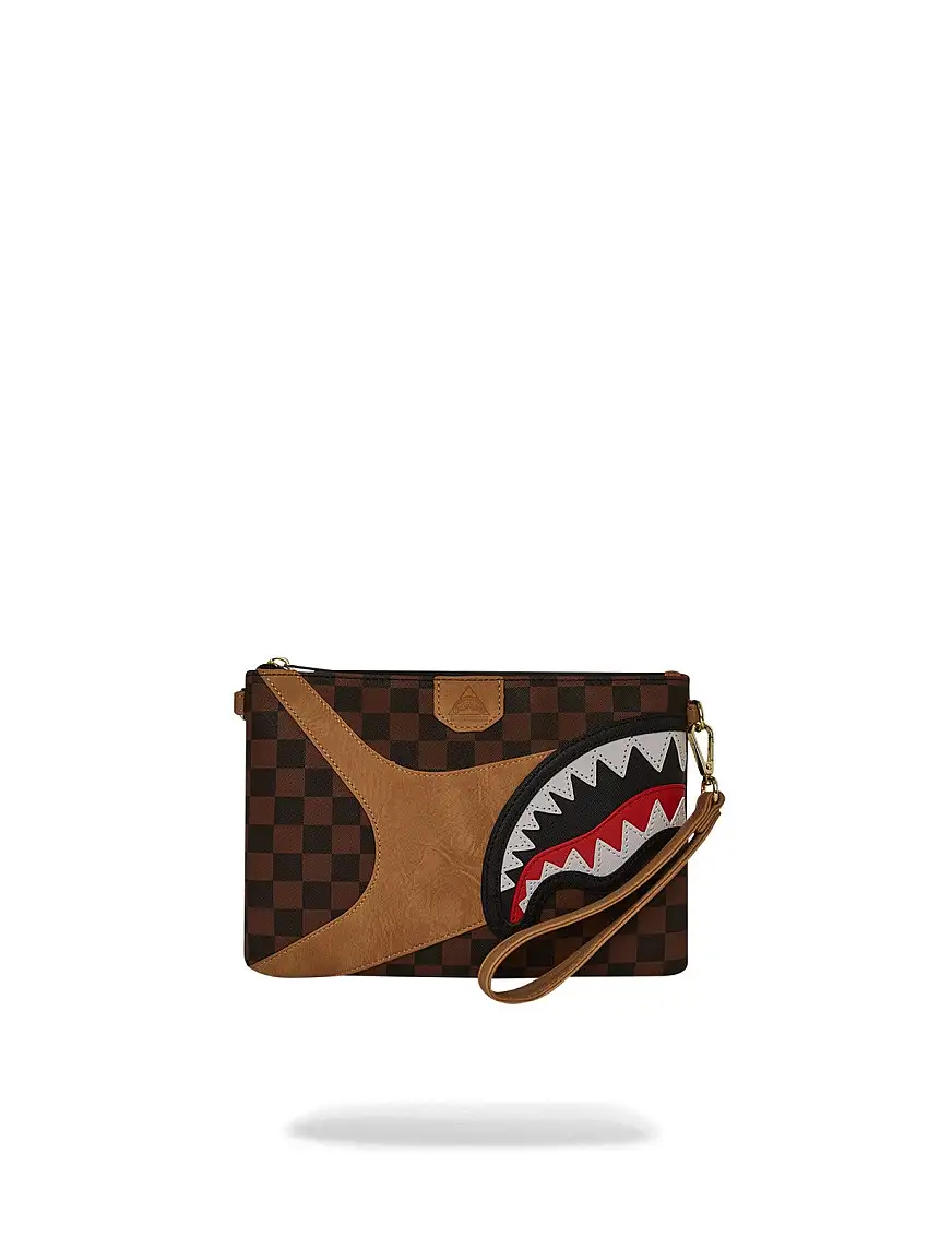 SPRAYGROUND Men's Clutch Bag HENNYVILLE CROSSOVER CLUTCH 910B7994NSZ BROWN