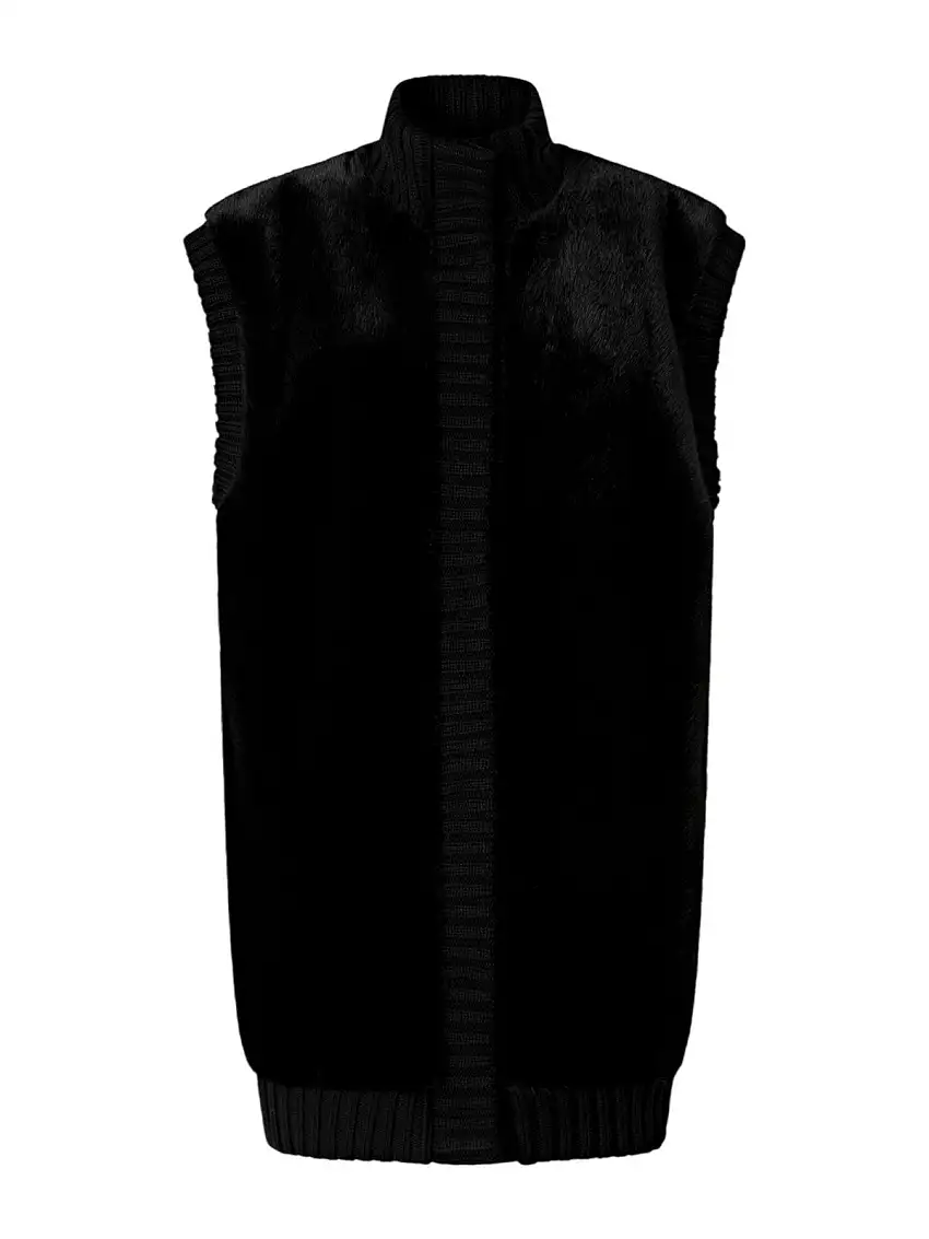 PINKO Gilet Donna GENOVESE GILET 105402-A2PI Z99 NERO LIMOUSINE