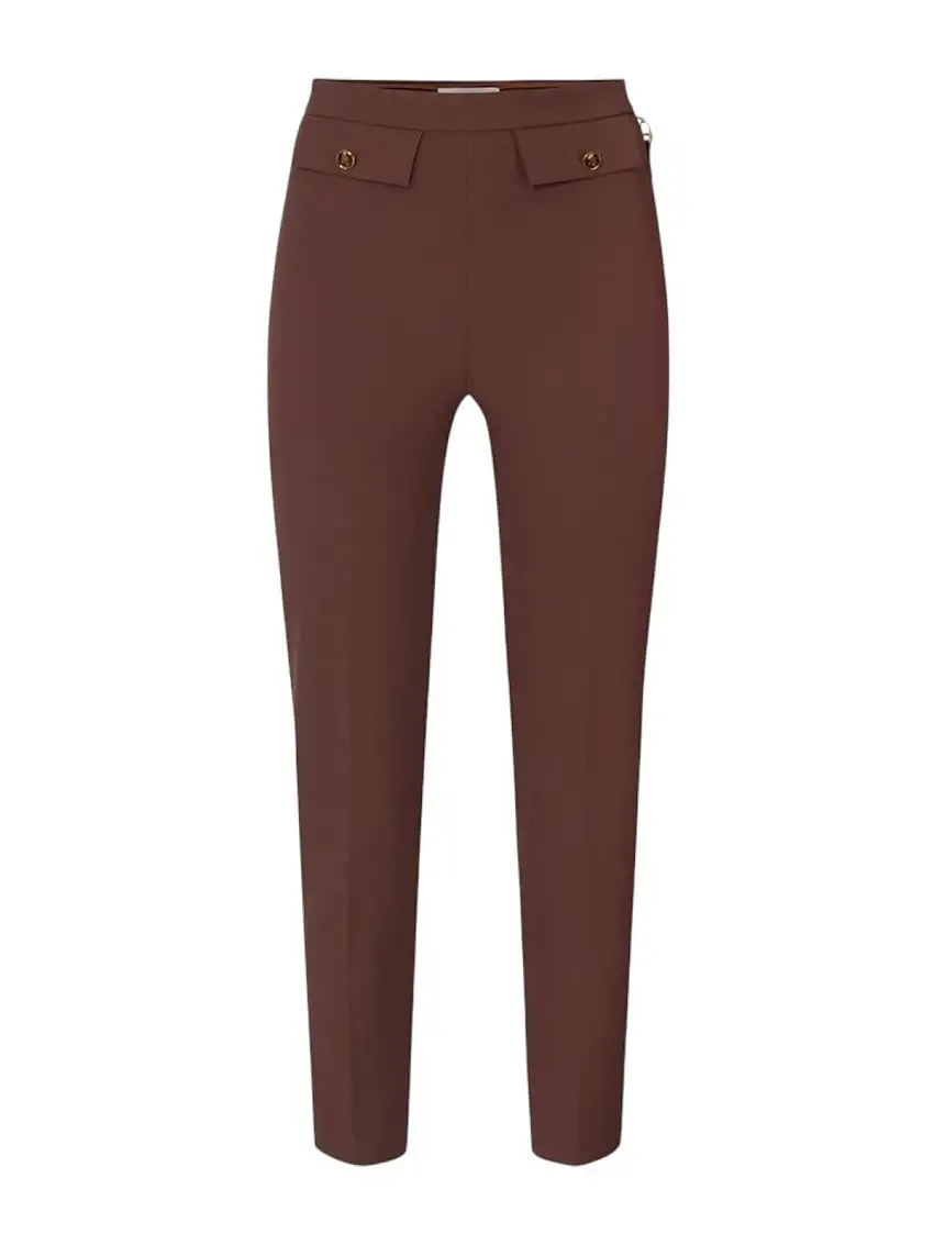 ELISABETTA FRANCHI Women's Trousers PA12056E2 EA3 COFFEE