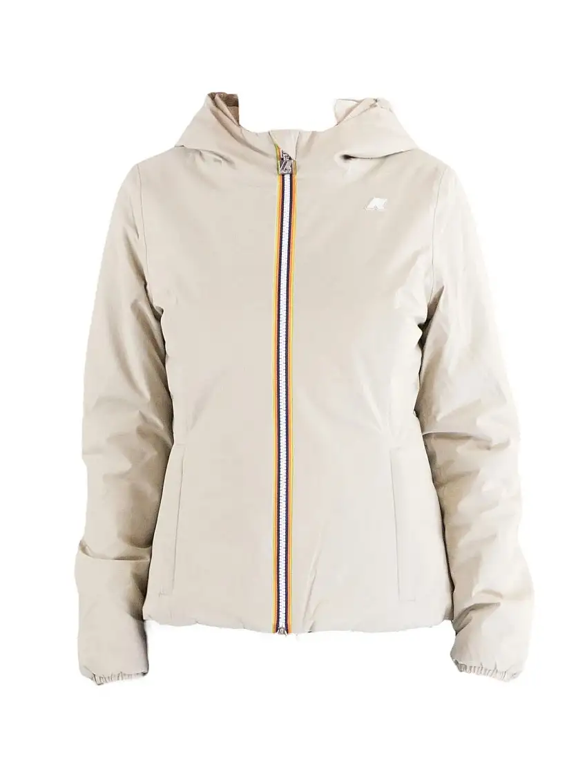 K-WAY Giubbino Donna LILY ST WARM DOUBLE K6128TW BBA Beige Cashmere - Whi