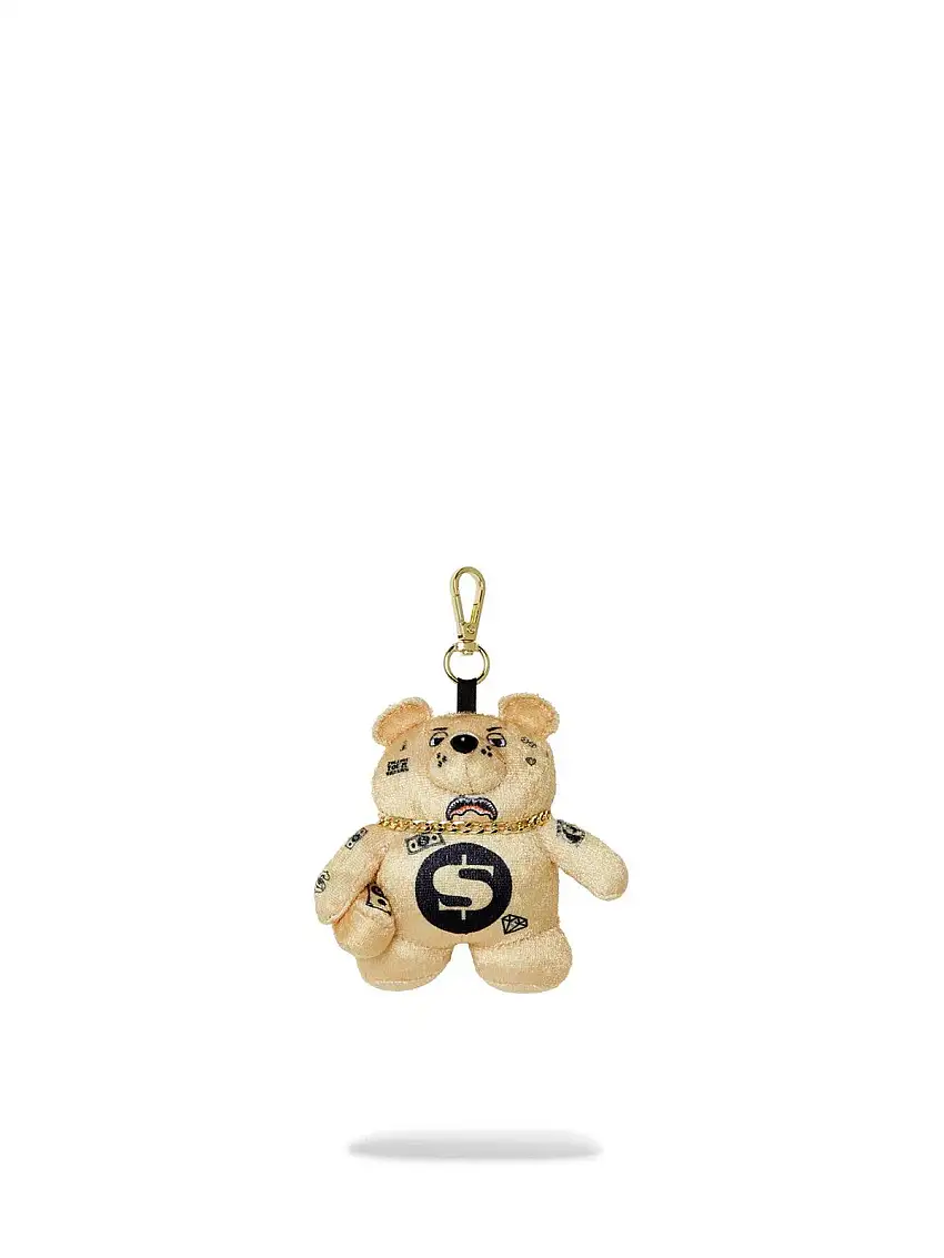 SPRAYGROUND Portachiavi Uomo GOLD RUSH BEAR KEYCHAIN 910K0607NSZ ORO