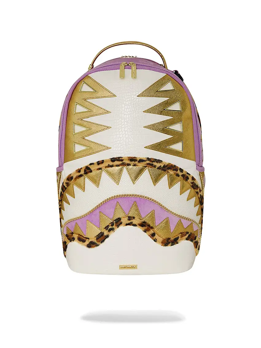 SPRAYGROUND Zaino Donna PINK SAFARI DLXSV BACKPACK 910B7281NSZ BIANCO