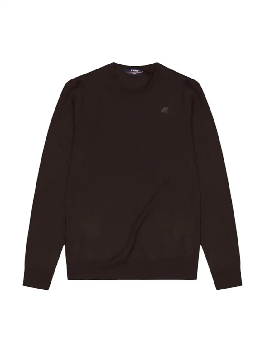 K-WAY Men's Sweater Sebastien Merino K2142EW 260 Black Coffee