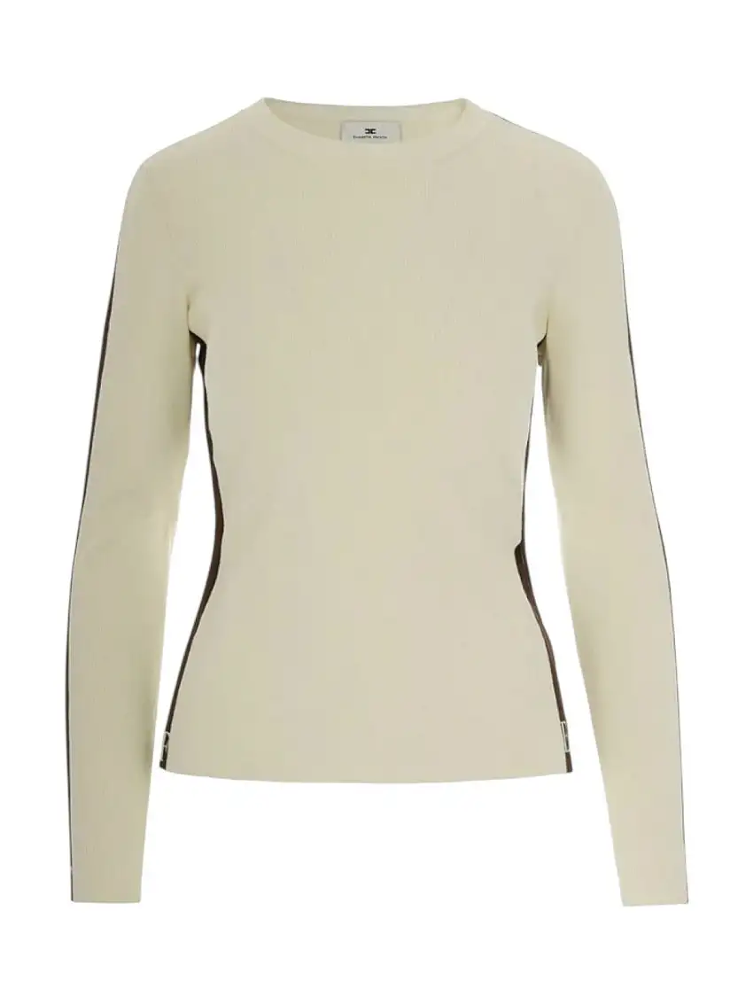 ELISABETTA FRANCHI Women's Sweater MK03S56E2 EG2 MILK/COFFEE