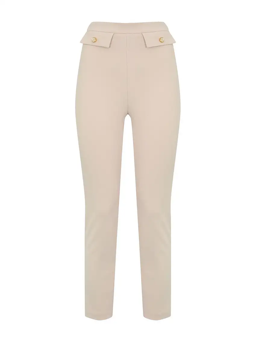 ELISABETTA FRANCHI Women's Trousers PA12056E2 DZ9 MILK