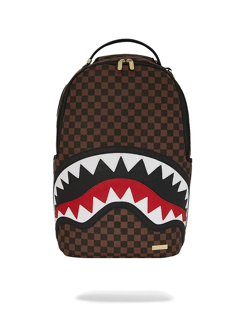 SPRAYGROUND Men's Backpack SAWTOOTH SHARKS IN PARIS DLXSV BACKPACK 910B7200NSZ BROWN