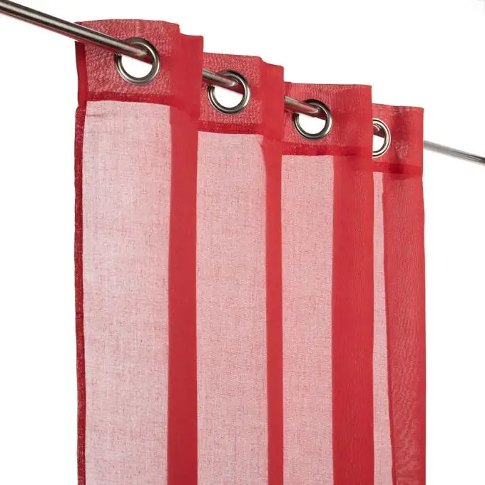 Tenda trasparente unita rossa Napoli