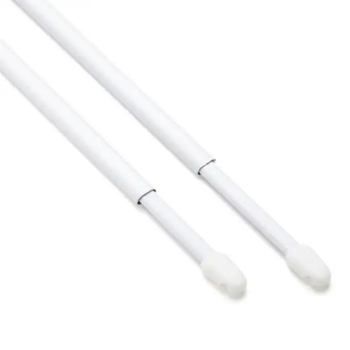 2 aste bianche con terminale ovale