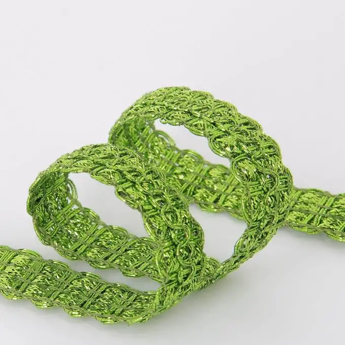 Cordoncino torto verde chiaro 20 mm