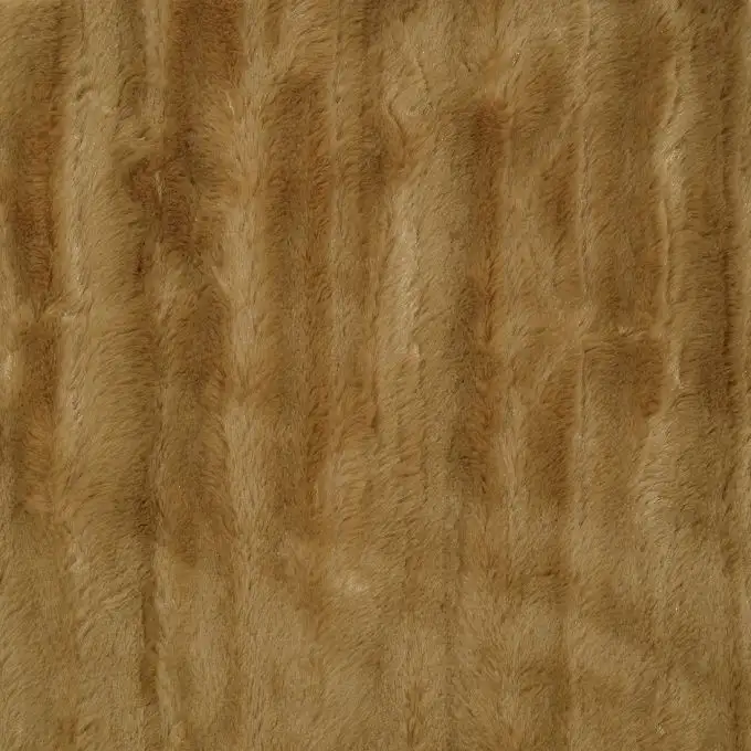 Pelliccia sintetica leggera unita Flavie cammello