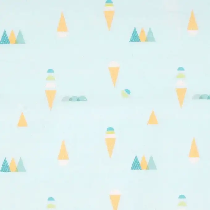 Tessuto di cotone popeline verde ghiaccio