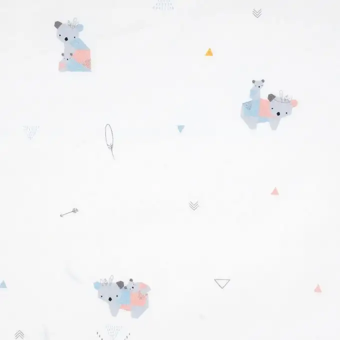 Panchina koala in tessuto popeline di cotone