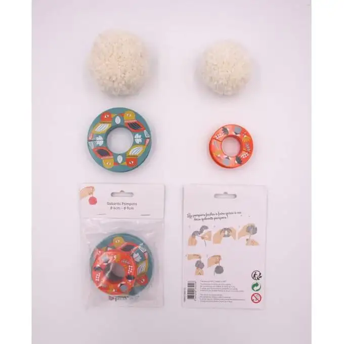 Lotto di 2 modelli pompon magnetico