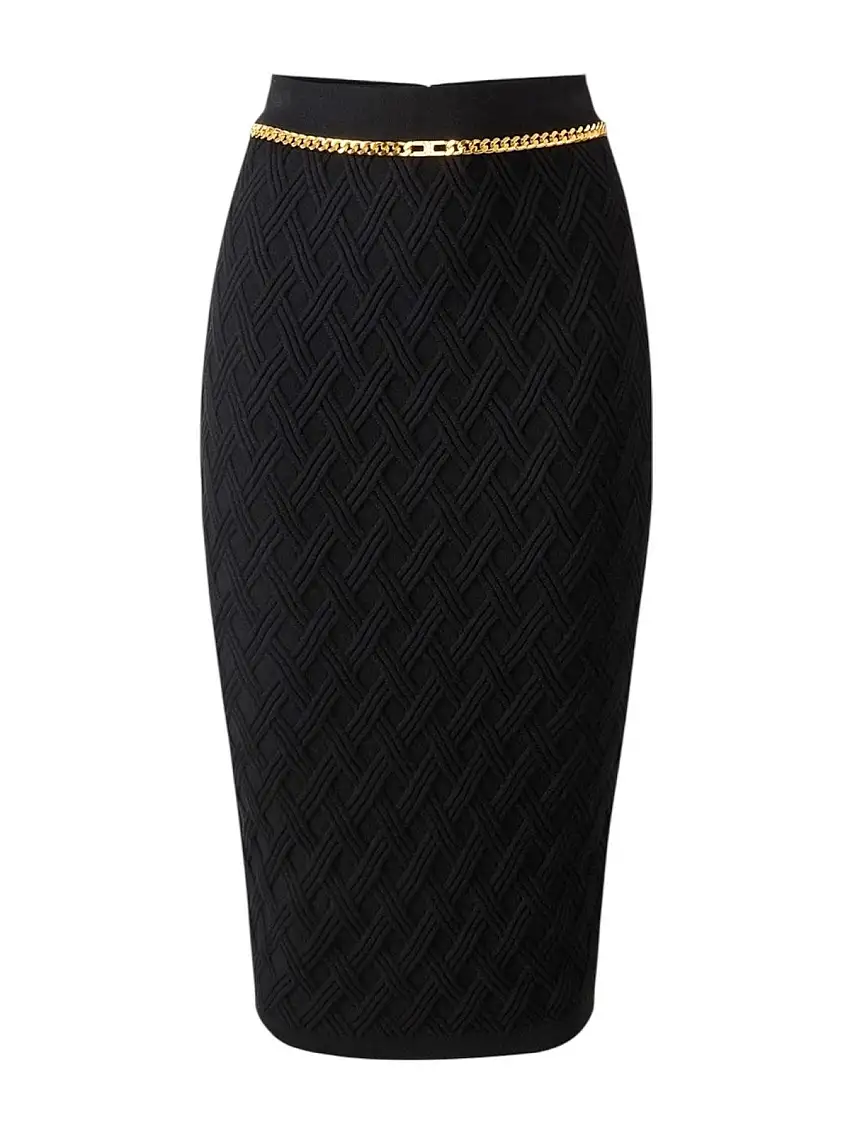 ELISABETTA FRANCHI Women's Skirt GK20B56E2 110 Black