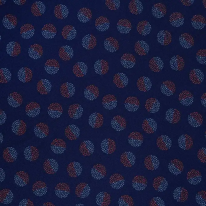 Tessuto crepe viscosa Linna Morata Veracruz blu notte