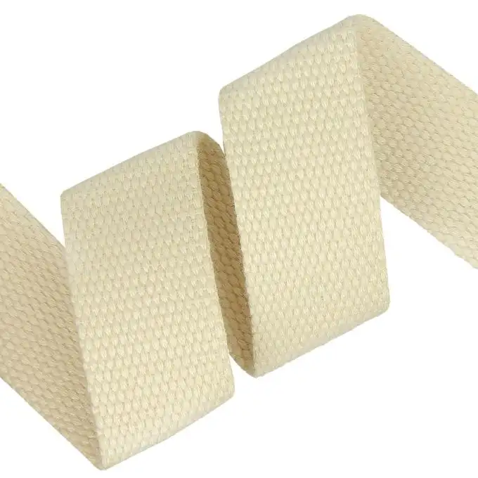 Cinghia in cotone rinforzata ecrù 30mm