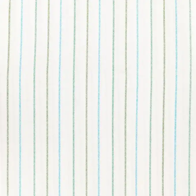 Campione righe verde e blu fondo ecru