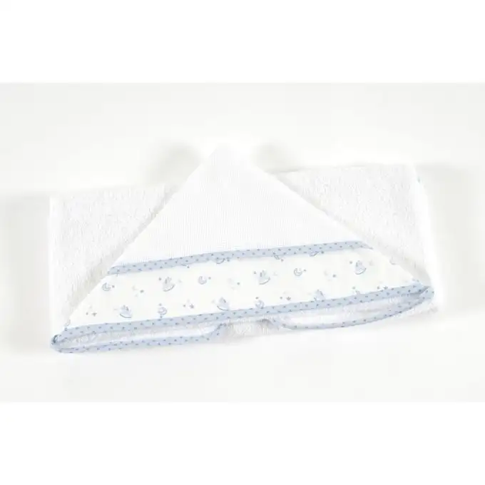 Accappatoio da ricamare Baby stars blu