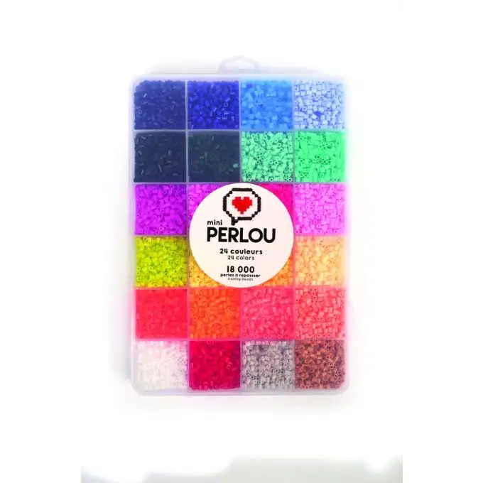 Valigetta mini perlou 24 colori (18 000 perline)