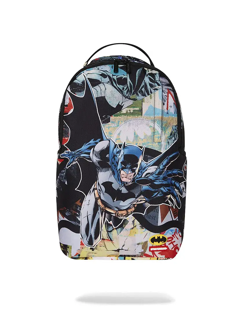 SPRAYGROUND Men's Backpack DC BATMAN COLLAGE SHARK DLXR BACKPACK 910B7340NSZ Black