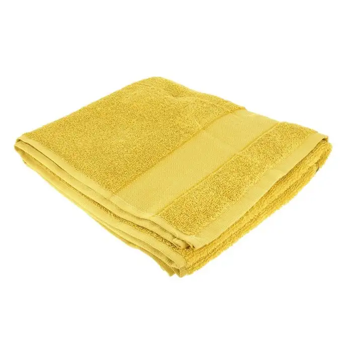 Asciugamano da ricamare giallo senape