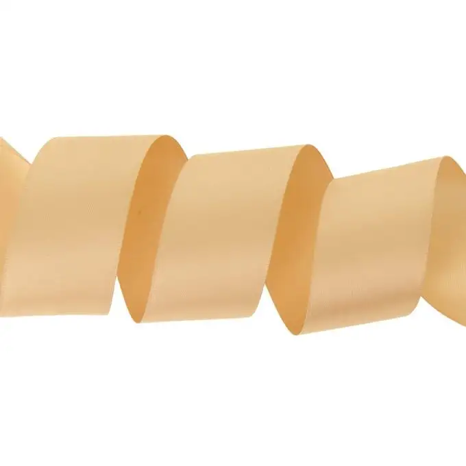 Nastro raso doppia faccia 38 mm marrone