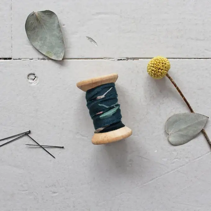 Passamaneria viscosa Tabby verde green - Atelier Brunette