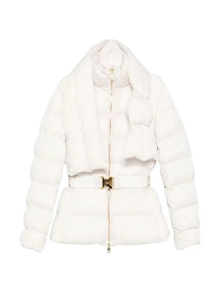 ELISABETTA FRANCHI Piumino Donna PI83D56E2 DZ9 MILK