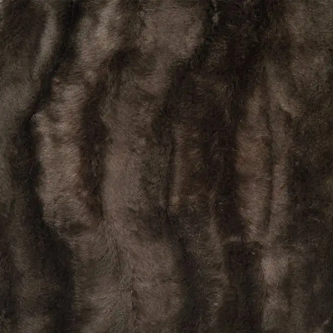 Pelliccia sintetica leggera unita Flavie marrone