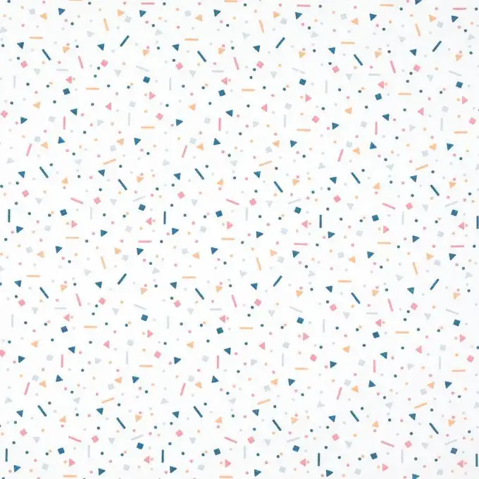 Tessuto triangolo e quadrato blu e rosa