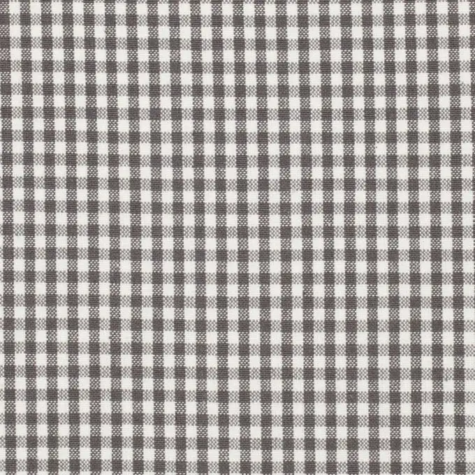 Tessuto vichy grigio cotone