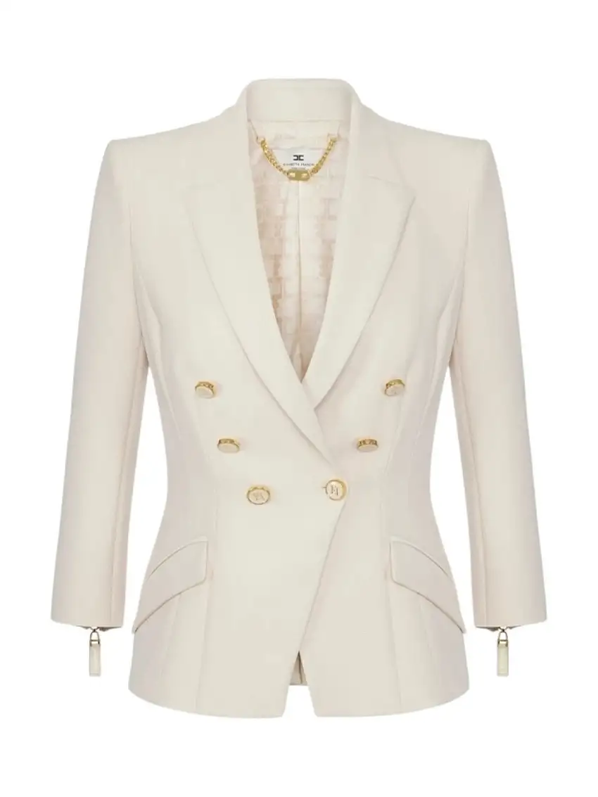 ELISABETTA FRANCHI Women's Jacket GI17456E2 DZ9 MILK