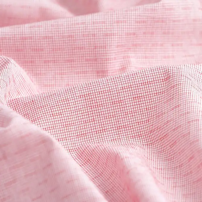 Filo tinto cotone quadri rosa