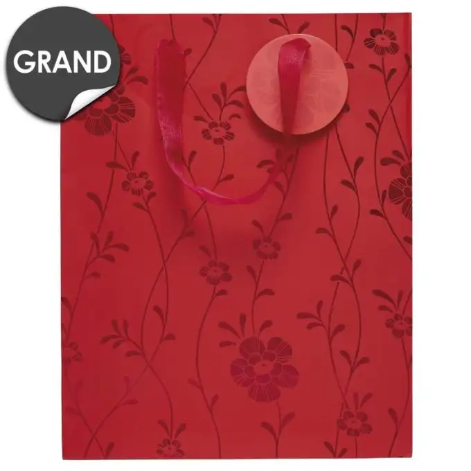 Borsa regalo grande con rose