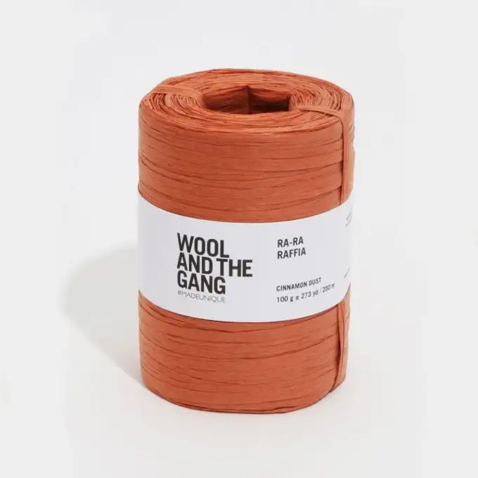 Filo per uncinetto Ra Ra Raffia cannella polvere - Wool and the Gang