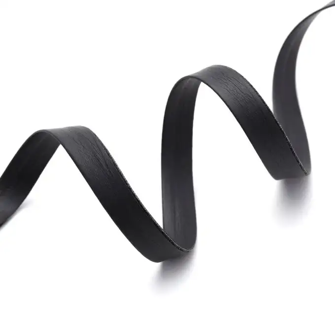 Bordo similpelle grigio scuro 17 mm